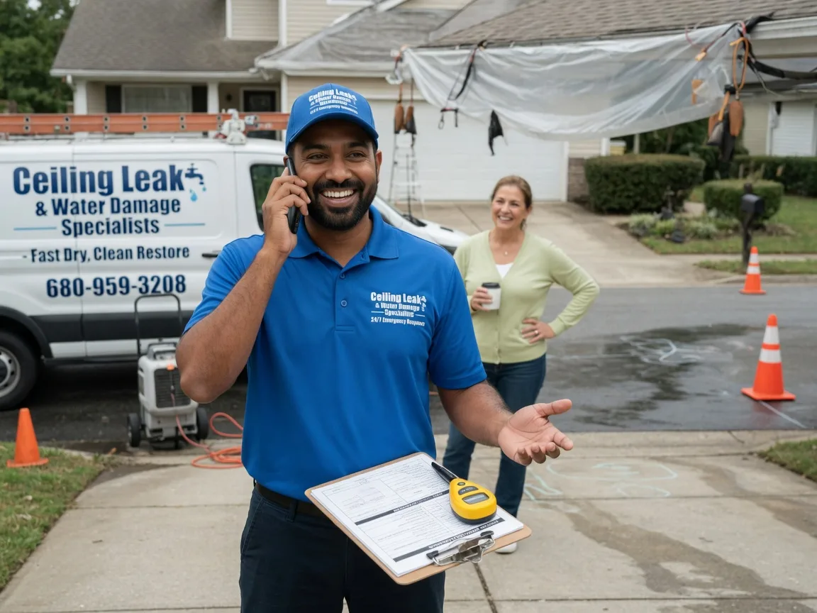 Ceiling Leak Cleanup Dekalb, IL FAQs